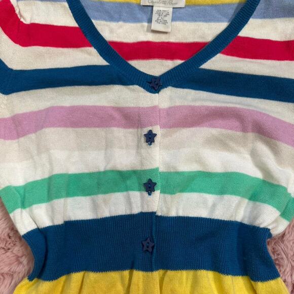 Adorable multicolored striped y2k charlotte russe button up - Picture 7 of 8